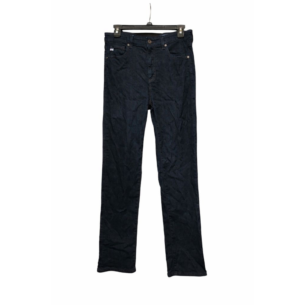 AG Saige High Rise Straight Jeans Size 27 Dark Wash Contour360 Stretch Denim